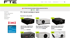 Desktop Screenshot of fte.si